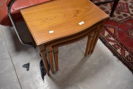 A reproduction nest of three tables