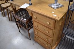 A natural pine dressing table having four drawers to side, width approx. 109cm