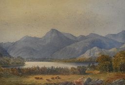*Local Interest - William Taylor Longmire (1841-1914, British), watercolour, A Lake District view,