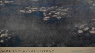 After Claude Monet (1840-1926, French), coloured print, A poster print for 'Monet's Years at