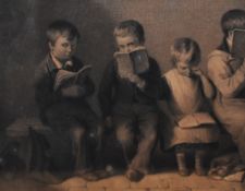 After Thomas Webster (1800-1886), two prints, 'The Frown' and another, both framed, mounted, and
