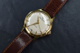A gent's Smiths Imperial gold plated manual wrist watch having Arabic quarter numerals and baton