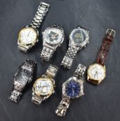 A selection of gent's wrist watches including ESS, Kronen & Sohne, Lorus, Caavel etc