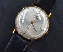 A Royce 17 Jewel Incabloc wristwatch, having a champagne dial with baton numerals and subsidiary