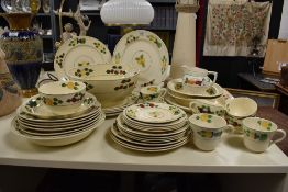 A Royal Adam's Ivory Titian ware part dinner/tea service, comprising forty one pieces.