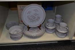 A selection of mid-20th Century Denby stoneware tableware in the 'Brittany' pattern, including