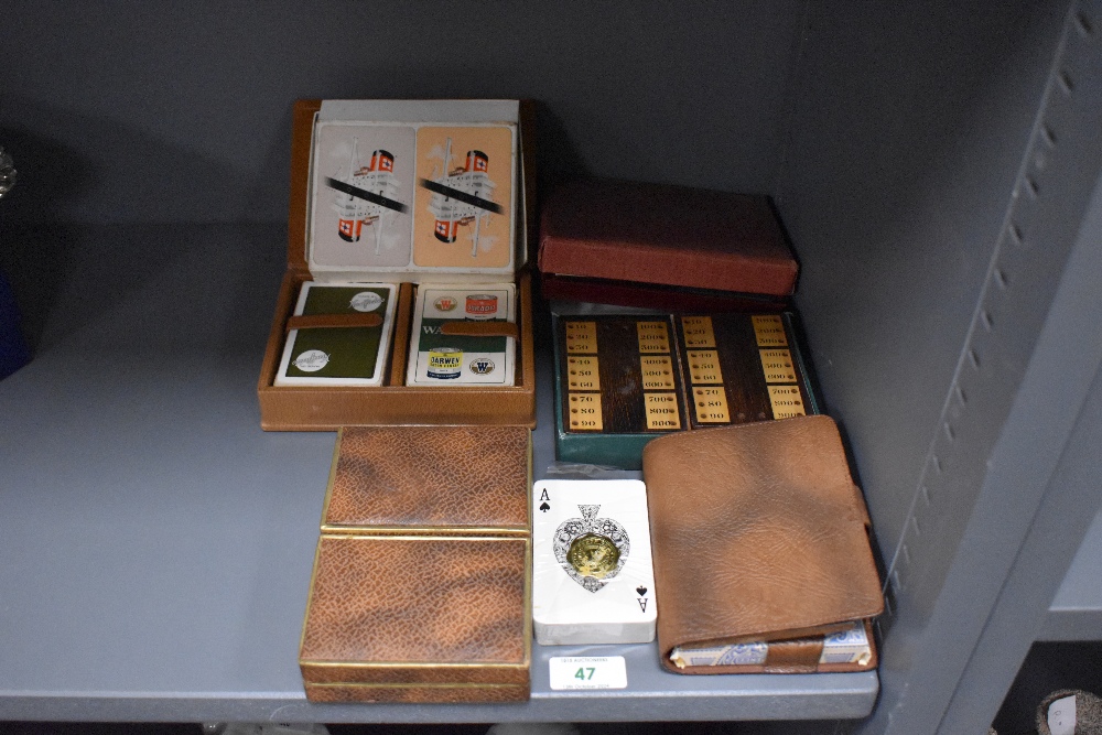 A selection of 20th Century games, to include cards and bezique