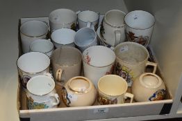 A selection of commemorative ware, to include tankards and mugs for the Silver Jubilee of 1910-1935,