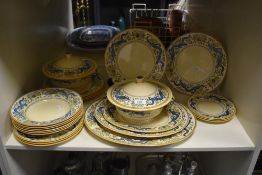 An assorted collection of Minton Chinese Dragon patterned tableware, to include lidded tureens,