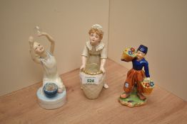 A Royal Worcester bone china 'Bubbles' figurine, 3160 modfelled by F.G Doughty 18cm sold along