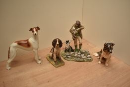 A Border Fine Arts English Springer spaniel study number 058A by David Geenty sold together with a