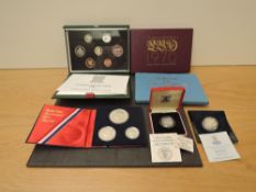 Six GB & World Coin Sets or Coins, Royal Mint 1970 & 1977 Coinage of GB and Northern Ireland Sets,