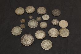A collection of Queen Victoria Silver Coins comprising, 1898 Crown, 1874, 1880, 1889 x2, 1890, 1895,