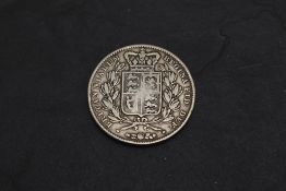 A 1844 Queen Victoria Silver Crown, Young Head, Regnl year on edge VIII, Star Stop