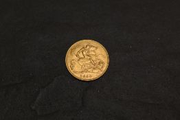 A 1910 George V Gold Half Sovereign, George & Dragon, Royal Mint