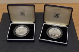 Two Royal Mint Royal Wedding 23 July 1986 Silver Medals, Prince Andrew & Sarah Ferguson, both