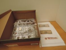 A collection of GB & World Coins including Netherlands 1874 Silver 2 1/2 Gilder, Sweden & Norway