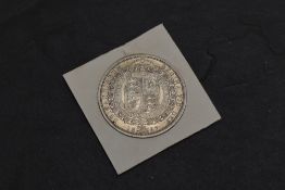 A 1887 Queen Victoria Silver Half Crown