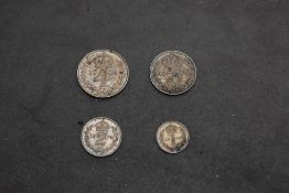 A 1904 Edward VII Silver Four Coin Maundy Set in case