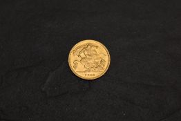 A 1912 George V Gold Half Sovereign, George & Dragon, Royal Mint