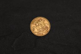 A 1909 Edward VII Gold Half Sovereign, George & Dragon, Royal Mint