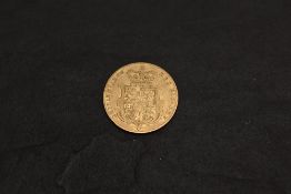 A 1827 George IV Gold Sovereign, Shield Back, Bare Head