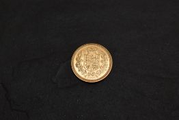 A 2002 Queen Elizabeth II Gold Half Sovereign, Shield of Arms, Royal Mint