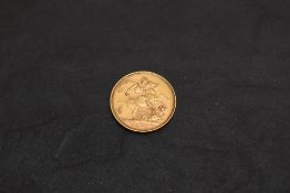 A 1901 Queen Victoria Gold Sovereign, Old Head, George & Dragon, Melbourne Mint