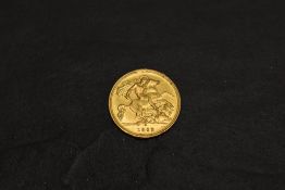 A 1912 George V Gold Half Sovereign, George & Dragon, Royal Mint