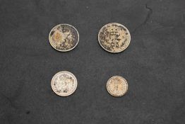 A 1946 George VI Silver Four Coin Maundy Set, 1d, 2d, 3d, & 4d, in fitted case