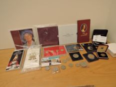 A collection of modern GB Coins including 1983 One Pound Pieces, UK, Jersey, Guernsey & Isle of