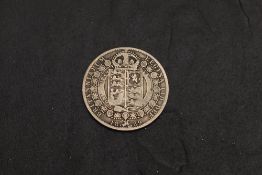 A 1889 Queen Victoria Silver Half Crown, Jubilee Head