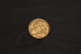 A 1903 Edward VII Gold Half Sovereign, George & Dragon, Royal Mint