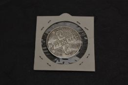 A MDCCCLXXII (1972) Queen Victoria Gothic Silver One Florin