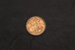 A 1908 Edward VII Gold Sovereign, George & Dragon, Royal Mint