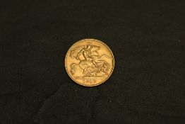 A 1910 Edward VII Gold Half Sovereign, George & Dragon, Royal Mint