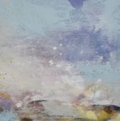 Janette Phillips (Contemporary, British), coloured print, 'Distant Snow', initials to the lower