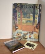 A coloured poster print for the 1984 Pierre Bonnard exhibition at The Centre Pompidou, backed onto