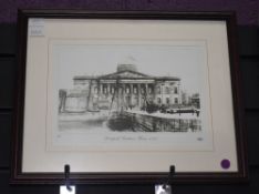 Three photographic prints of scenes in Liverpool from the late 19th and early 20th Centuries,