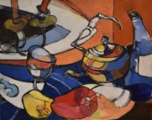 Janet Gatley (20th Century, British), oil on board, An African woman and child, signed to the