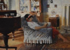 Stephen Darbishire (b.1940, British), oil on board, 'Summer Afternoon', signed and dated '83 to