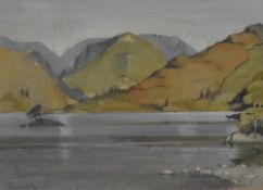 *Local Interest - Janet Gatley (20th Century, British), watercolour, Ullswater towards the Hartsop