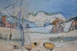 Janet Gatley (20th Century, British), mixed media on card/canvas, Street scenes and seascapes plus