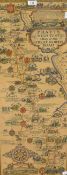 *Local Interest - After Alfred Wainwright (1907-1991, British), print, 'A Map of the County of