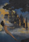 After Maxfield Parrish (1870-1966, American), coloured print, 'The Dinky Bird' - an illustration