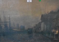 After R.G. Barton (20th Century, British), coloured print, 'Steep Hill, Lincoln', framed, mounted,
