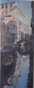 After Michael MacDonagh Wood (b.1952, British), coloured print, 'Villa Casanova', Venice, signed