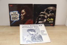 A lot of James Brown album which are German pressings and in VG ony - showing wear , we do recommend