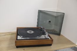A Goldring Lenco GL78 Turntable with dust cover in nice condition - a great player that has been