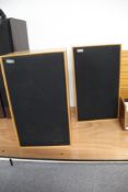 A pair of vintage Celestion Ditton 33 speakers in wood cabinets - nice classic hi-fi